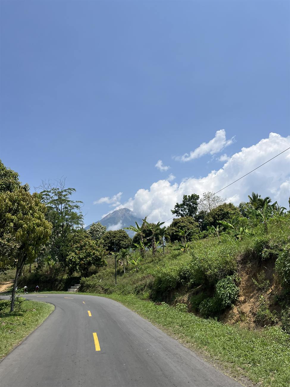 Landschaft auf der Überlandroute durch Flores