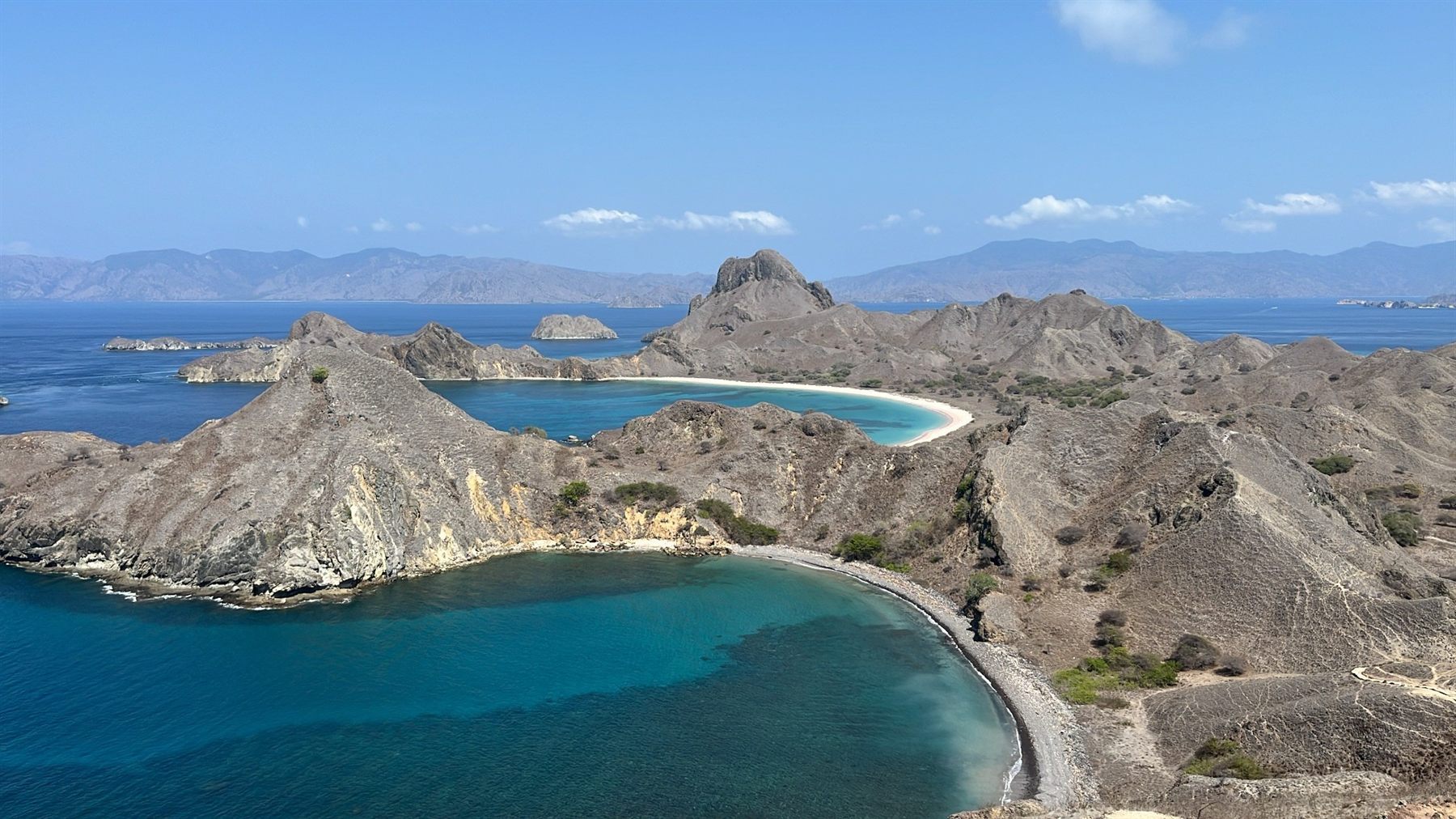 Island and coastline scenery near Komodo National Park