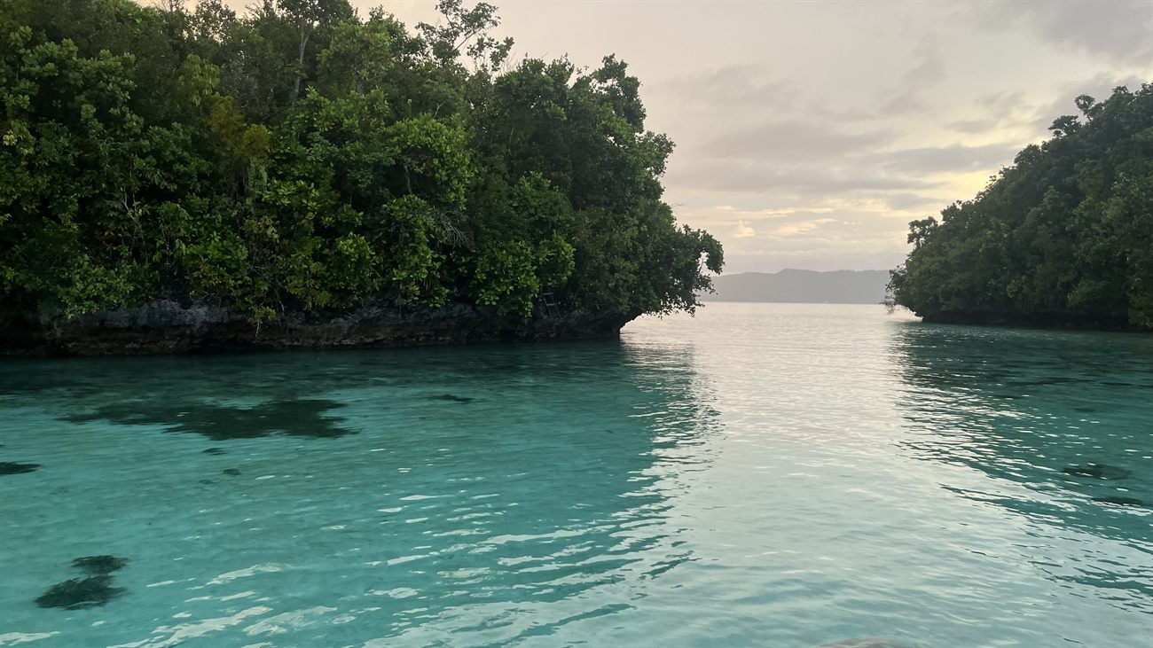 Raja Ampat seascape and island scenery